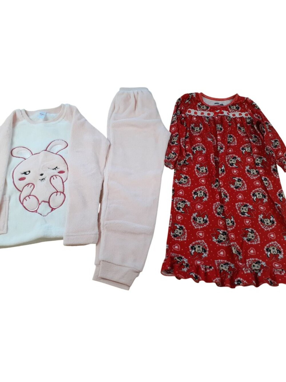 Bundle of 2 Children's Sleepwear Slanket Pajamas and Disney Minnie Nightgown